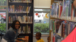 Student_Doing_Community_Service_at_East_Point_Library_2012_-_2